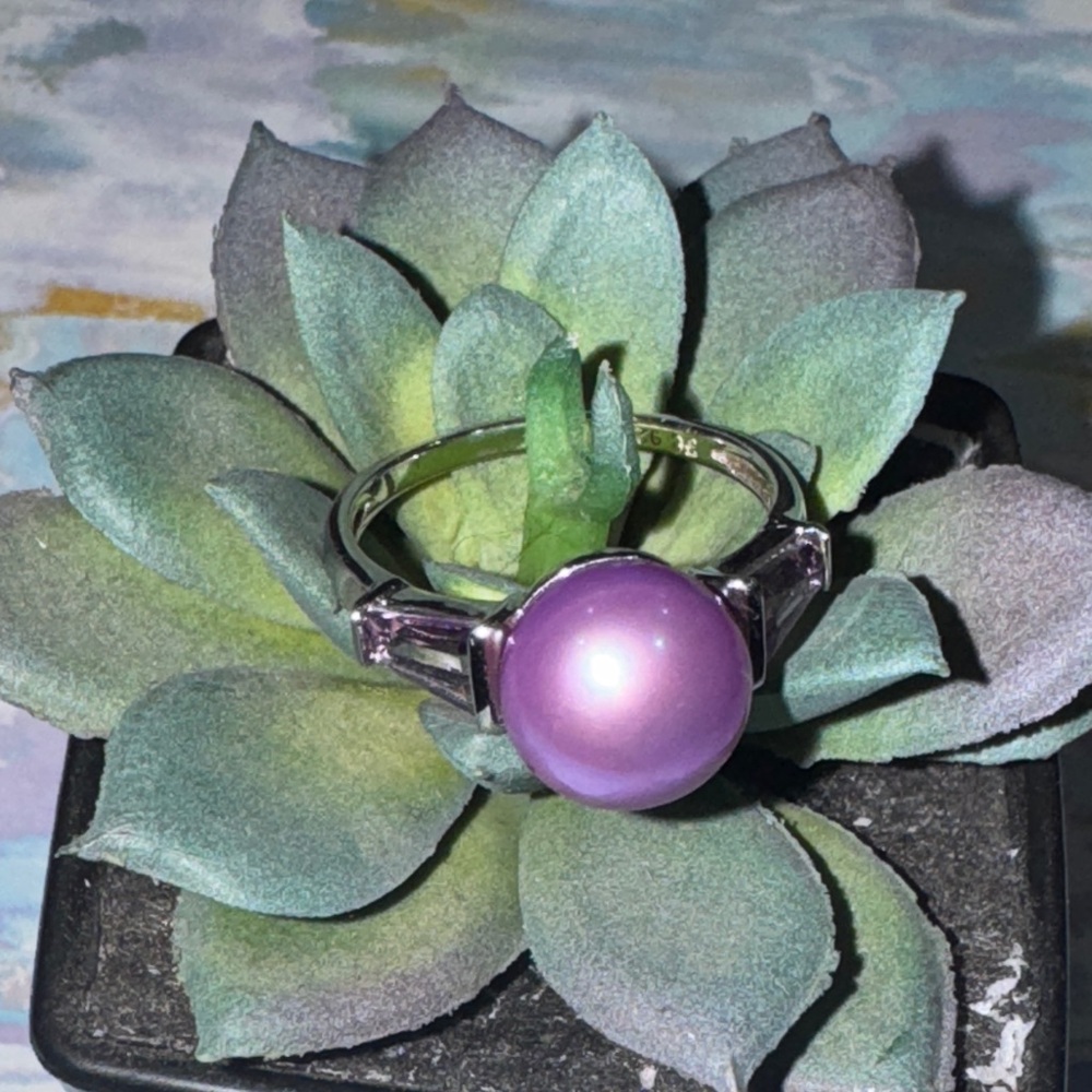 Honora Lilac Pearl & Amethyst Silver Ring